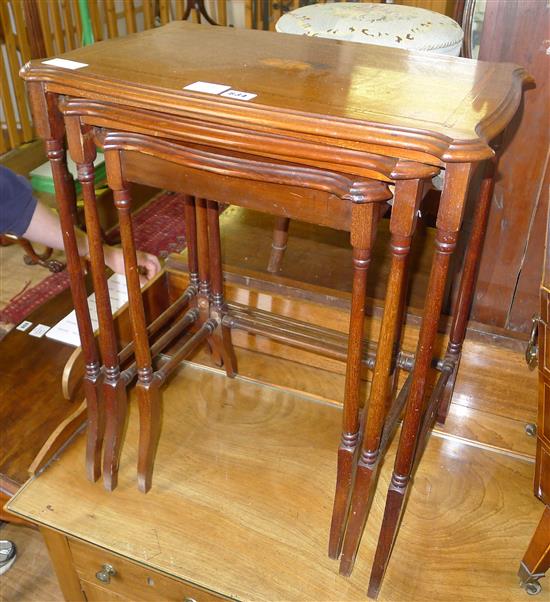 Edwardian nest of occasional tables(-)